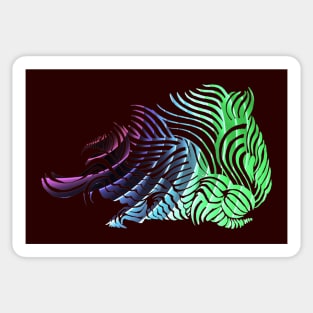 Psychedelic Hamster Sticker